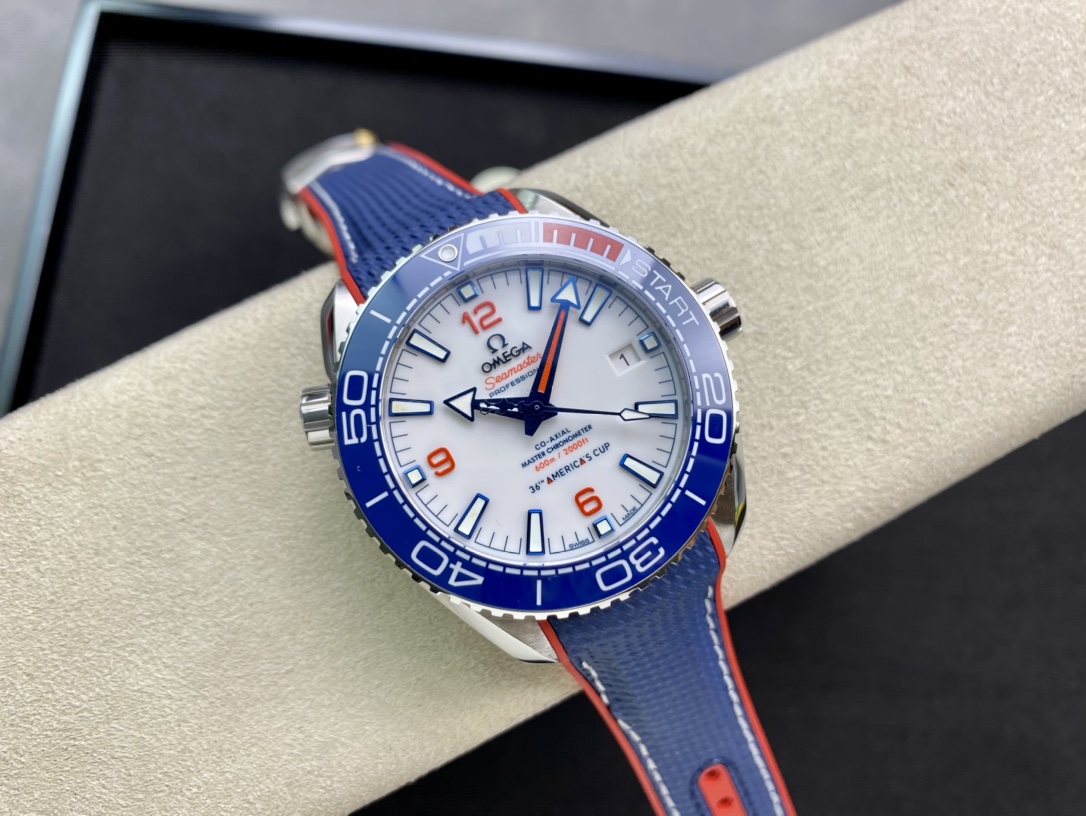 VS廠手錶高仿歐米匣43.5MM全新海馬美洲杯海馬系列複刻仿表