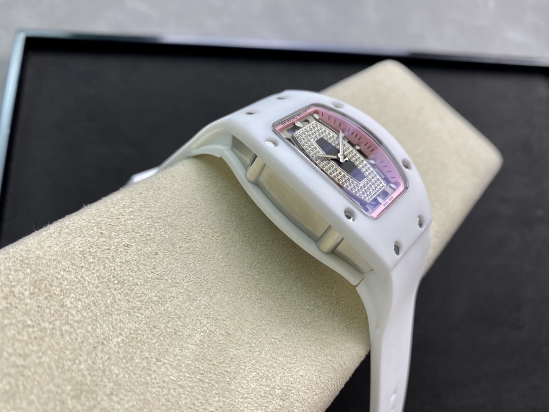 高仿理查德RM07紅唇陶瓷女表表徑31mm日本進口機械機芯複刻手錶