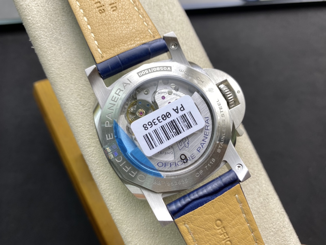 VS廠手錶高仿沛納海OFFICINE PANERAI LUMINOR 兩地GMT 44毫米 PAM1033 騷藍複刻手錶
