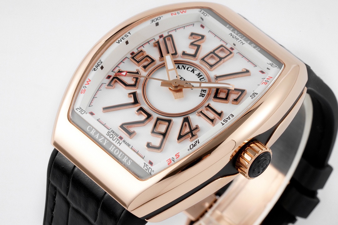 ABF Factory高仿法蘭克穆勒獨家定制版Vanguard腕表V45 CRAZY HOUR瘋狂時間系列ABF廠手錶