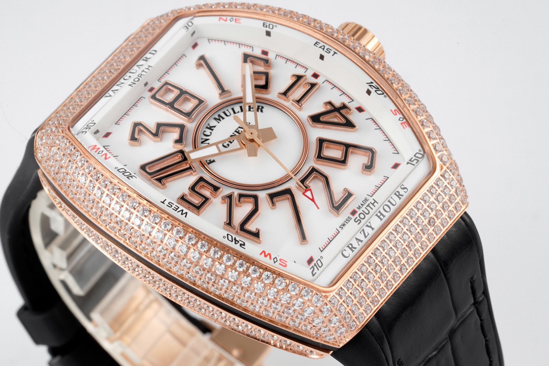 ABF Factory高仿法蘭克穆勒Vanguard腕表V45 CRAZY HOUR瘋狂時間系列複刻手錶