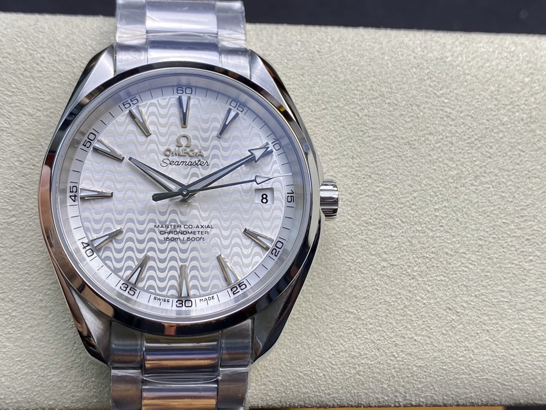 VS廠手錶仿表歐米茄OMEGAVS 海馬150米裏約波浪白盤複刻表,N廠手錶