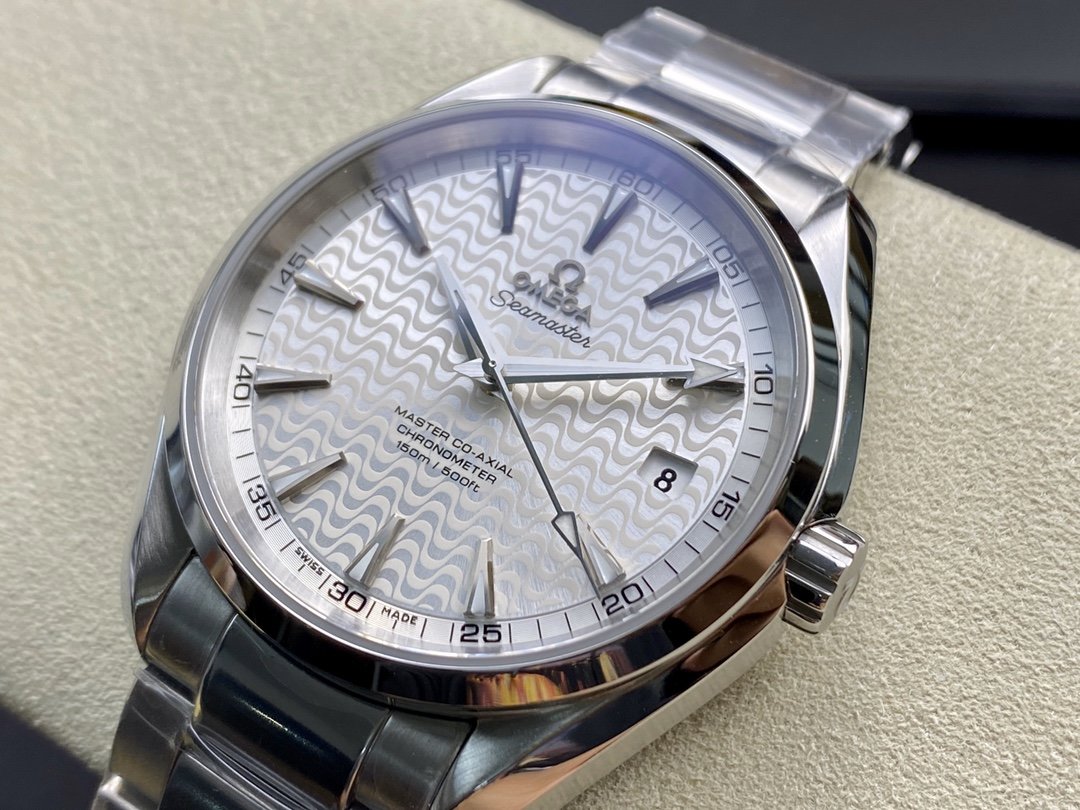 VS廠手錶仿表歐米茄OMEGAVS 海馬150米裏約波浪白盤複刻表,N廠手錶