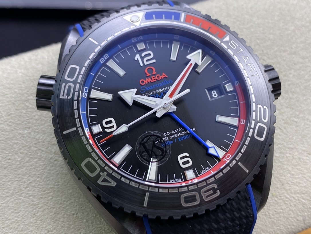 VS Factory omega watch 仿表欧米茄酋长系列全黑陶瓷海洋宇宙600米深海之黑高仿手表,N厂手表