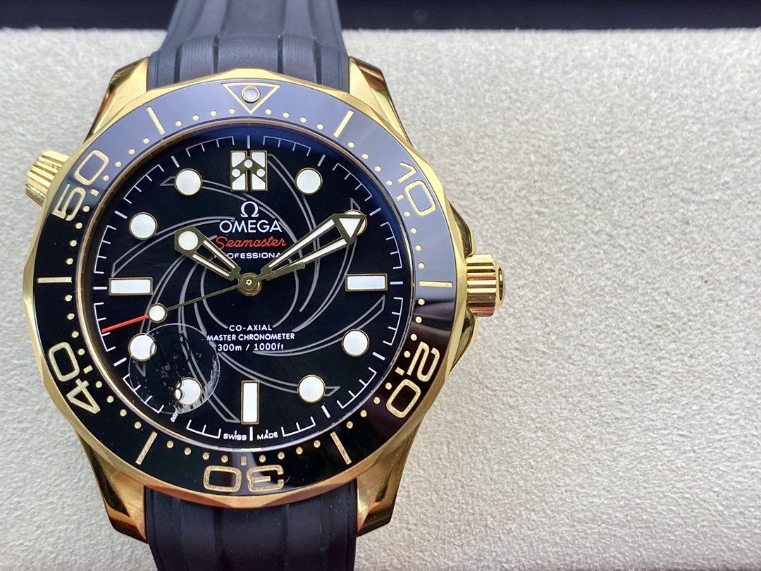 VS廠手錶仿表歐米茄海馬300米黃金版007詹姆斯邦德女王特使複刻手錶,N廠手錶