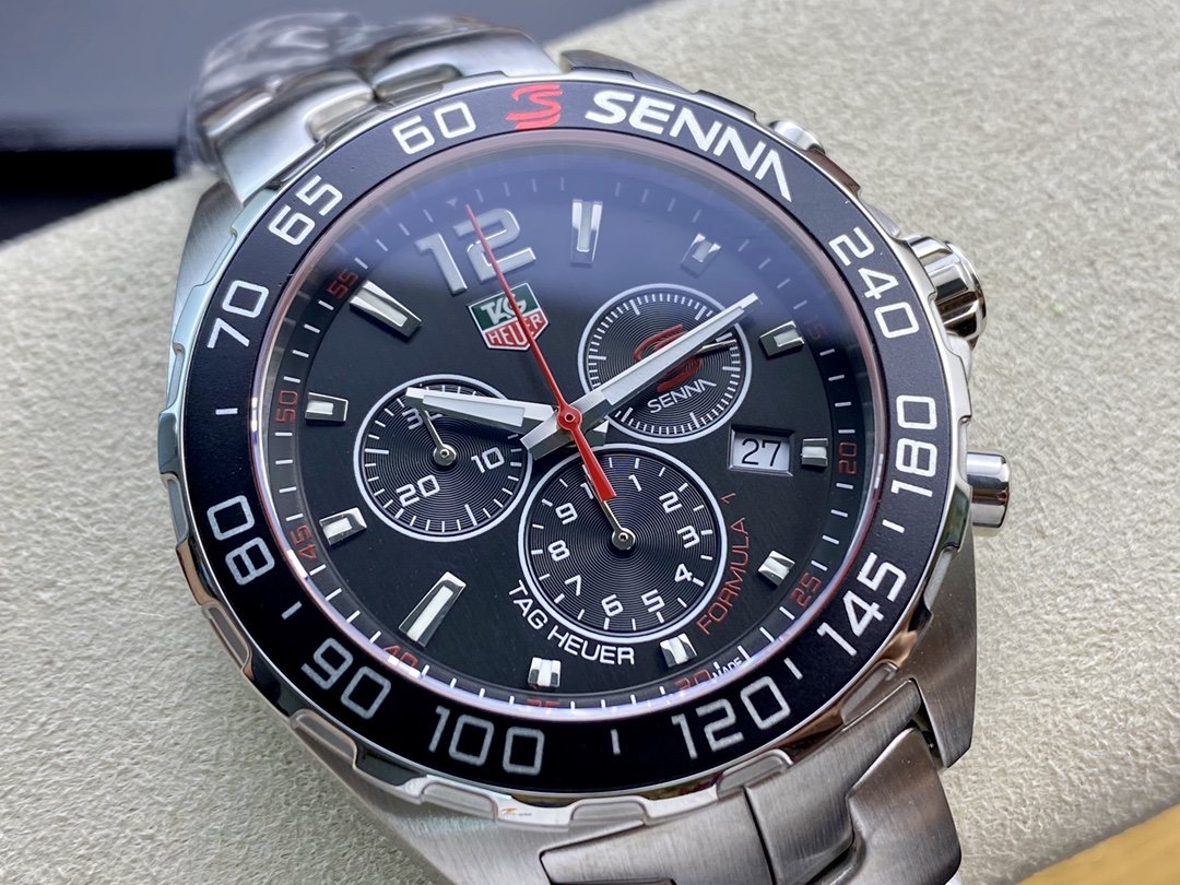 Original Tagheuer泰格豪雅F1系列塞納紀念石英計時表,N廠手錶