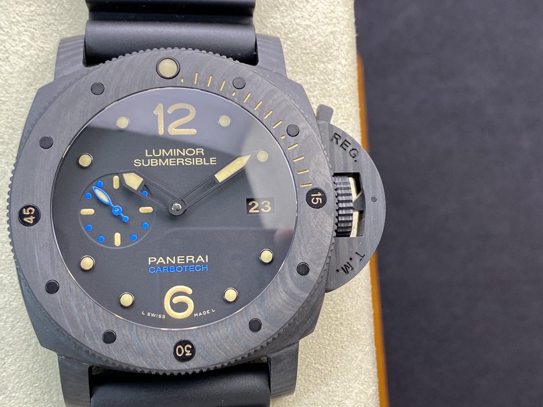 仿表沛納海Pam616型P9000升級V3魚眼玻璃VS廠手錶,N廠手錶
