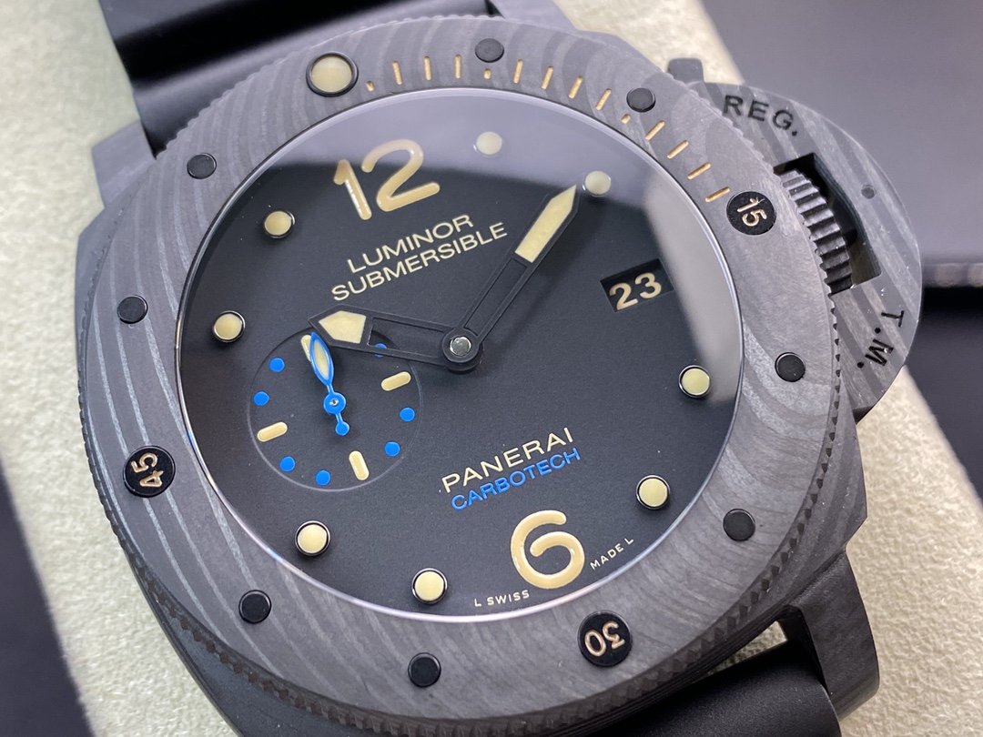 仿表沛納海Pam616型P9000升級V3魚眼玻璃VS廠手錶,N廠手錶