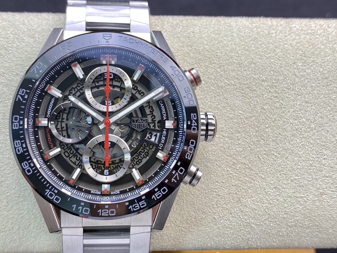 泰格豪雅XF廠手錶卡萊拉01計時碼表43MM仿表,N廠手錶