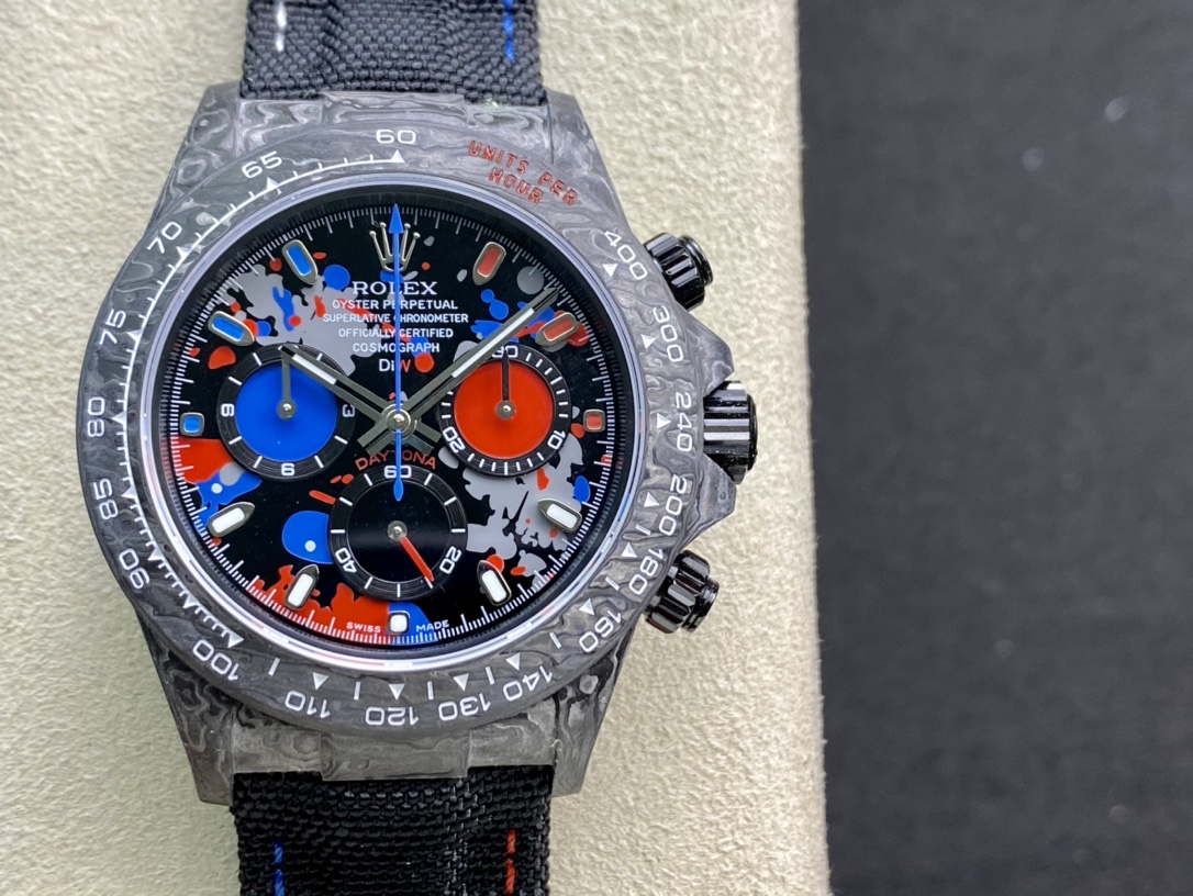 JH Factory高仿勞力士宇宙計時迪通拿系列之碳纖維定制版複刻手錶