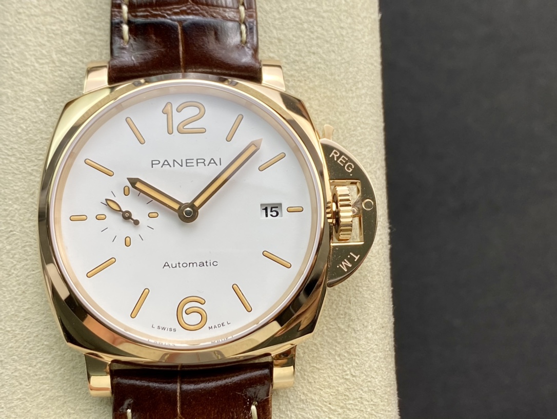 VS廠手錶PAM 1042高仿沛納海 Luminor Due 小紅金 42MM 最纖薄複刻手錶