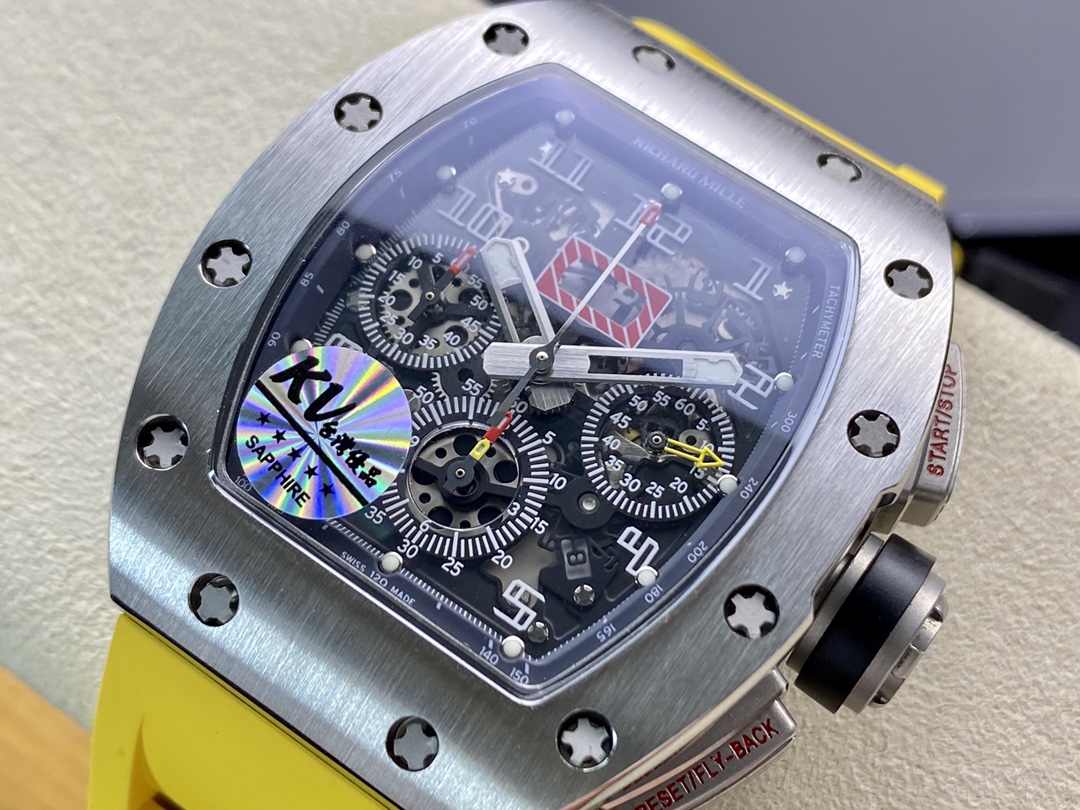 KV廠手錶仿表理查德鈦鋼計時RM011超強巨作 RICHARD MILLE RM011 FELIPE MASSA 系列,N廠手錶