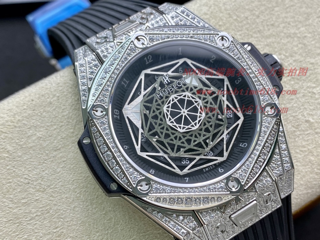 手錶評測仿表HB 全新“豪華版”恒寶 宇舶Big Bang 刺青 滿鑽腕表