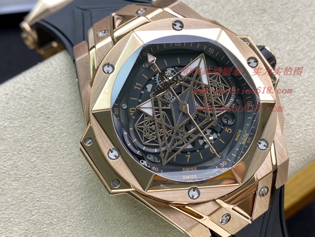 手錶貨源Hublot恒寶宇舶計時機械款劍鋒全新Big Bang Sang Bleu II 刺青腕表,N廠手錶
