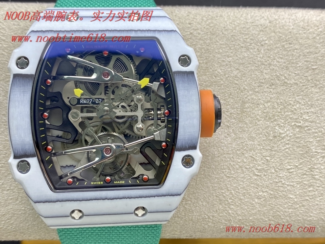 陀飛輪仿錶,精仿錶,複刻錶理查德 RICHARD MILLE碳纖維 RM27-02 陀飛輪,N廠手錶
