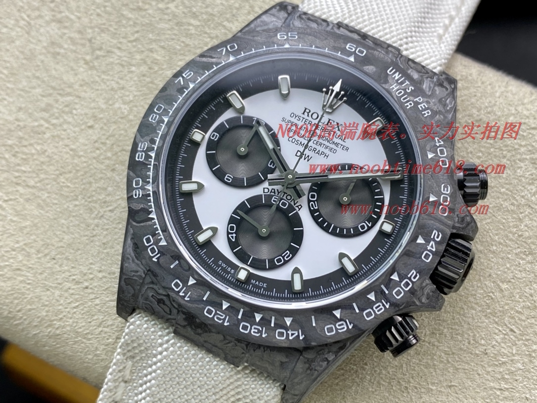 NOOB FACTORY ROLEX DIW CARBON FIBER DAYTONA M116500ln-0001 WATCH n廠手錶