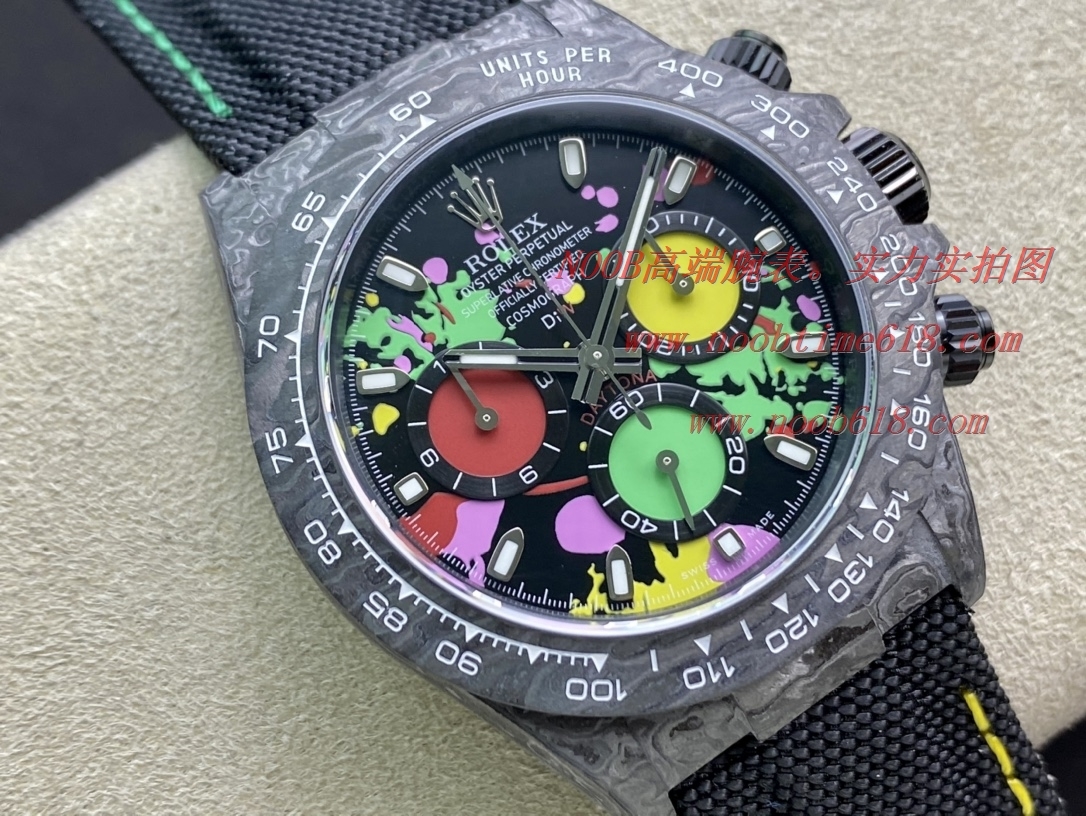 N廠手錶新品仿表勞力士碳纖維Diw迪通拿超級4130機芯厚度12.4MM宇宙計時系列,N廠手錶