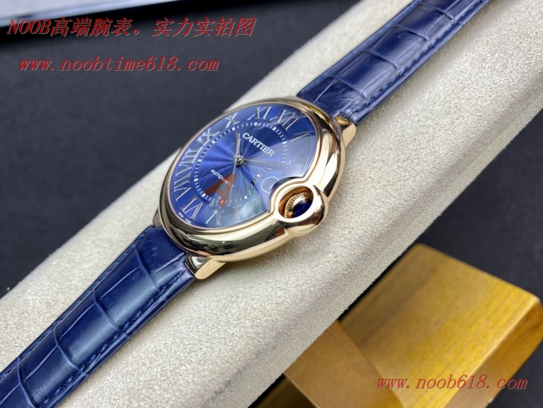 仿錶,精仿錶,複刻手錶客訂鱷魚皮帶 V6-Factory卡地亞42mm藍氣球,N廠手錶