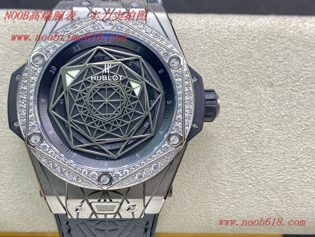 複刻手錶WWF廠手錶恒寶/宇舶Big Bang系列—刺青滿鑽腕表,N廠手錶