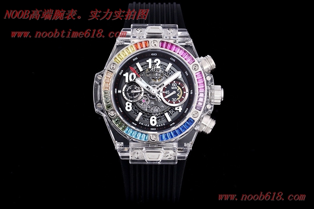 仿錶,精仿錶,透明手錶恒寶HUBLOT宇舶BIG BANG系列411.JX.4802.RT全透明腕表,N廠手錶