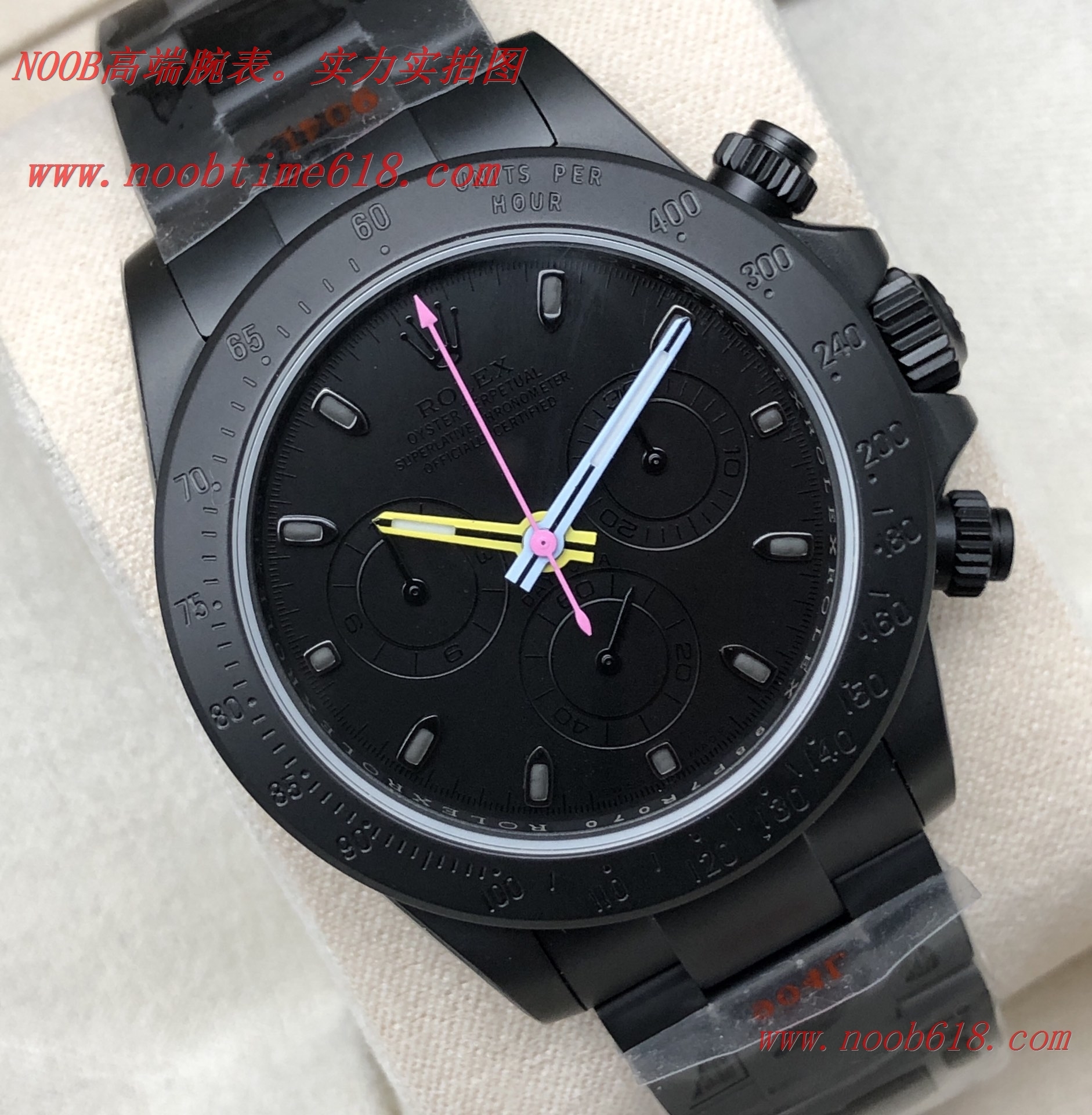 香港仿錶,複刻手錶HQ factory rolex daytona 高品質迪通拿重金研發7750機芯只有兩檔(沒有空檔)，n廠手錶