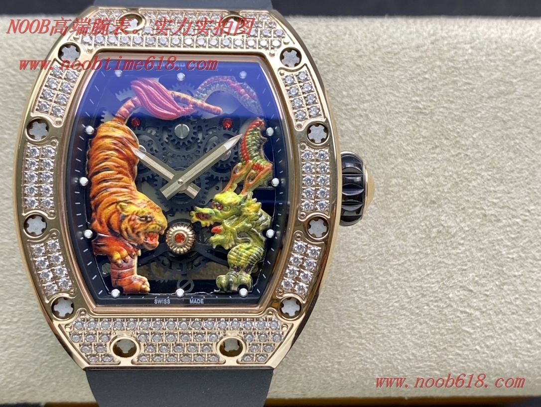 仿錶,精仿錶RICHARD MILLE 理查德米勒 RM51-01 龍虎爭霸滿鑽腕表,N廠手錶