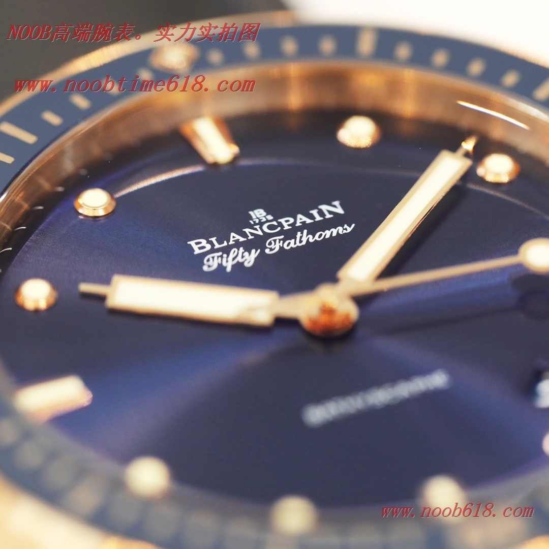 仿錶,藏不住的尊貴GF寶珀五十尋系列緞面磨砂電鍍特調K金色精鋼表殼複刻手錶