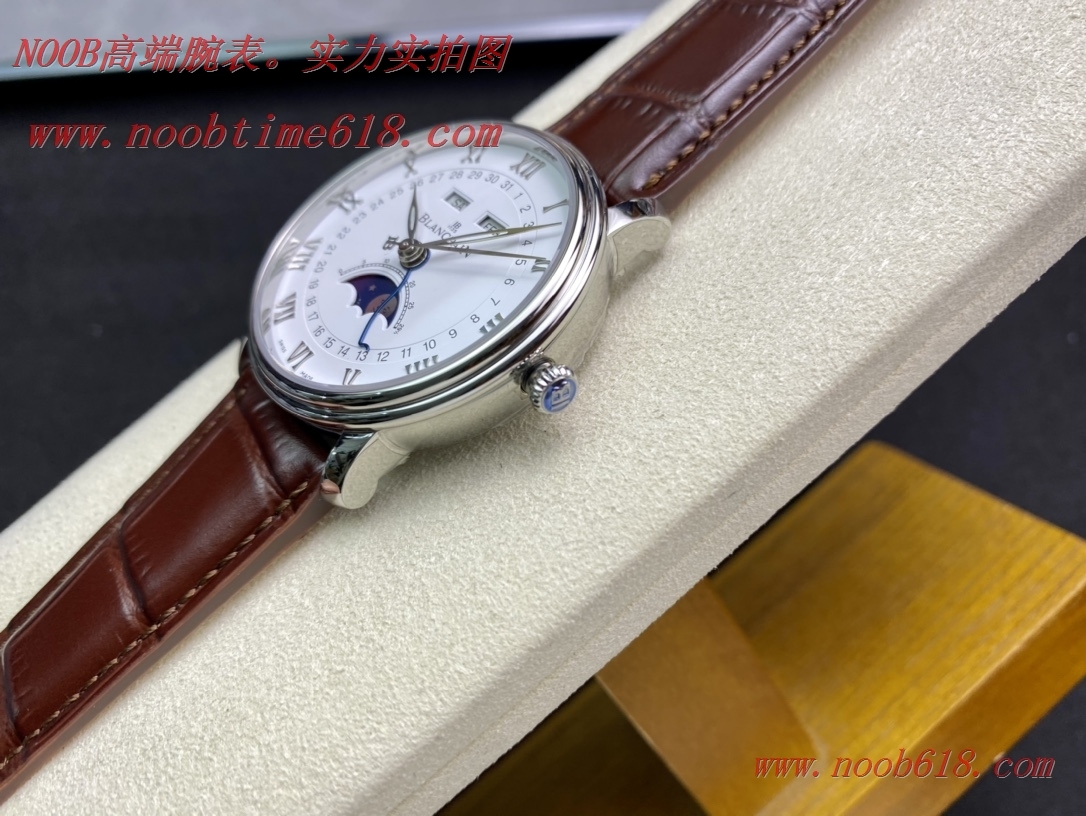 臺灣仿錶,TW廠手錶寶珀villeret經典系列 6654月相顯示複刻手錶