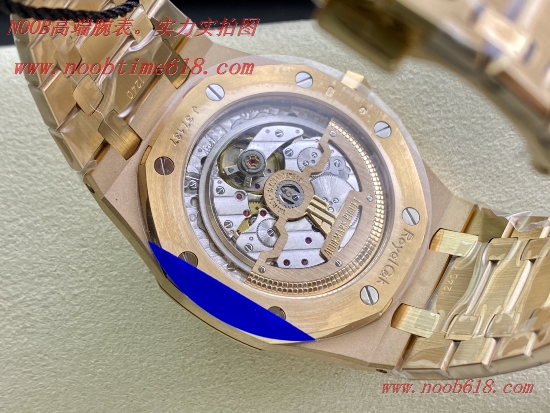 鋼表之王ZF廠手錶AP愛彼皇家橡樹15202OR藍面玫瑰金版本複刻錶