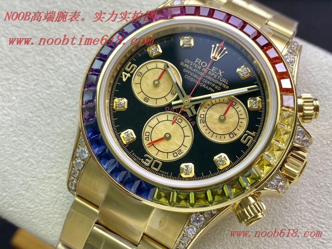 BL工廠手錶勞力士迪通拿彩虹迪款V2版無空檔7750機芯複刻手錶