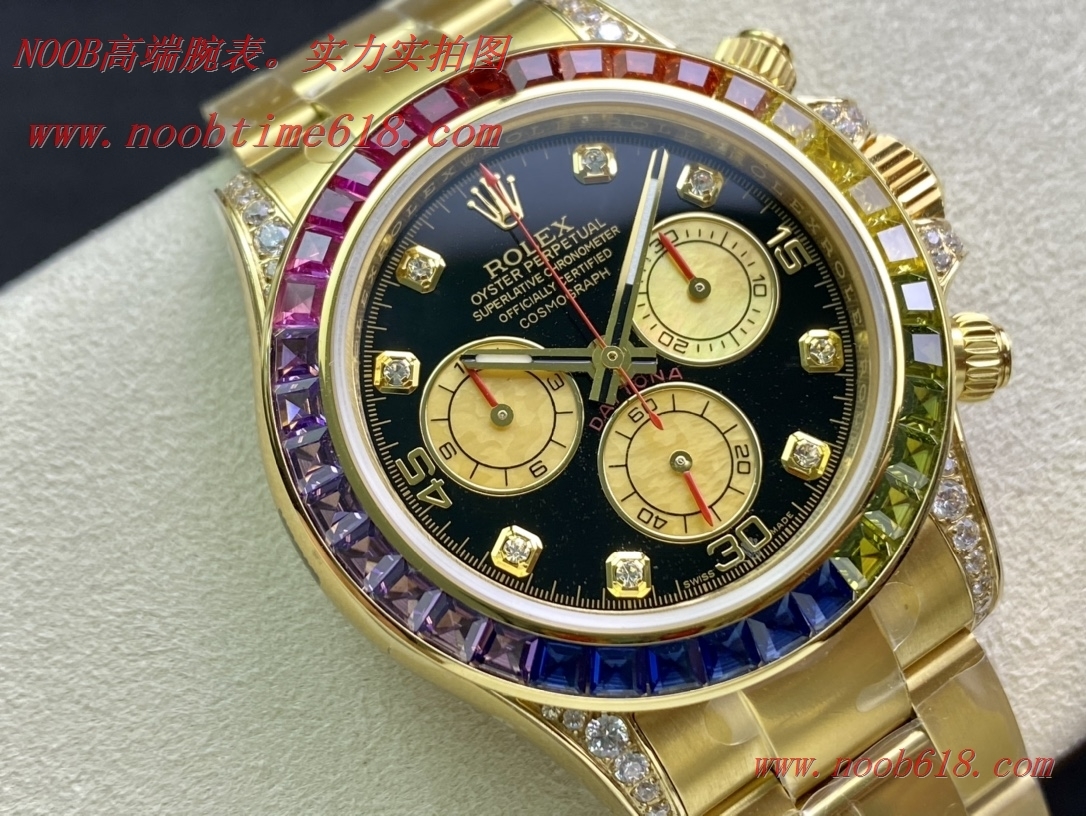 BL工廠手錶勞力士迪通拿彩虹迪款V2版無空檔7750機芯複刻手錶