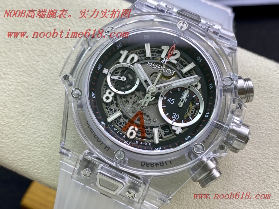 透明手錶,HB廠手錶恒寶 BIG BANG系列411.JX.4802.RT“全透明腕表”V2版本精仿錶