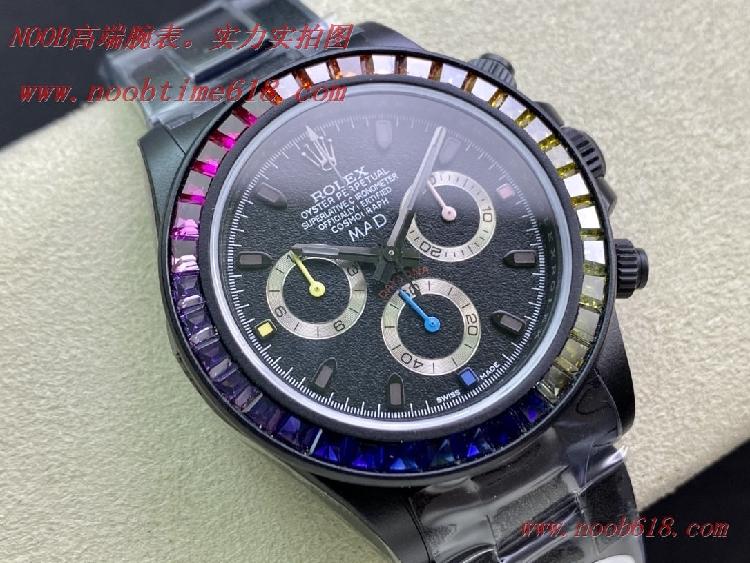 仿錶,IPK碳黑鋼皇升級版改裝勞力士迪通拿仿錶