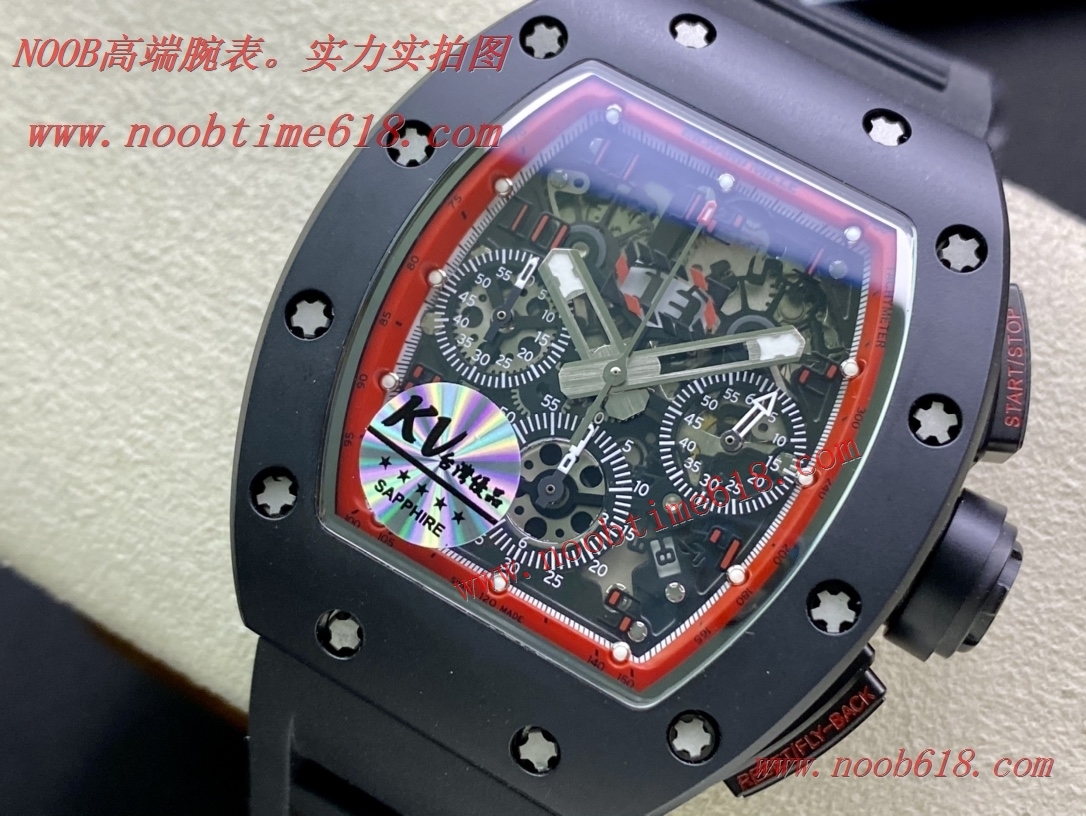 直播手錶貨源,馬來西亞仿錶,手錶貨源代理,仿錶代理,KV FACTORY理查德米勒RM011系列計時款仿錶