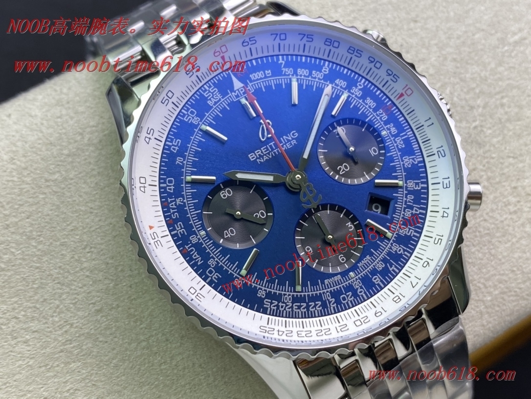 大尺寸計時手錶,馬來西亞臺灣香港仿錶,百年靈航空計時GMT系列7751機芯大46mm鋼帶香港仿錶