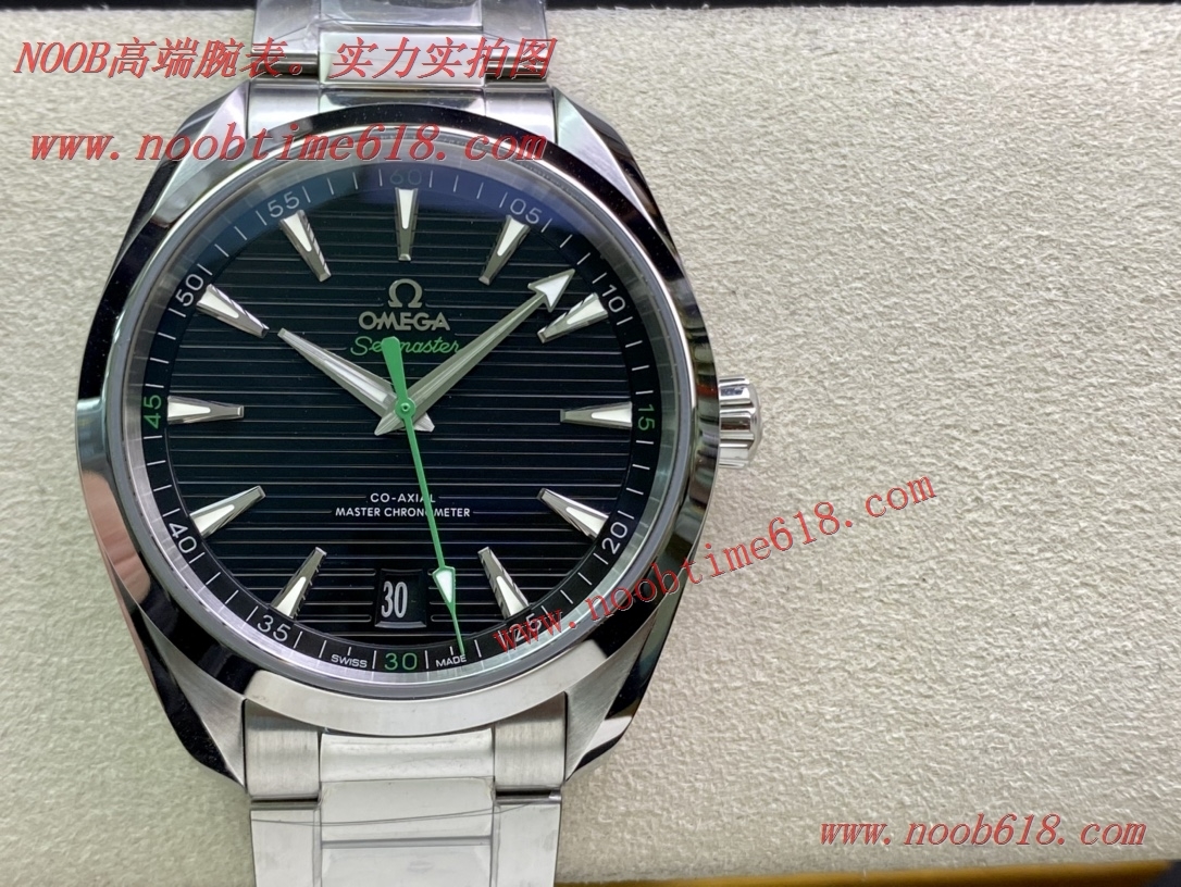 VS廠手錶歐米茄海馬150M“柚木”橫紋盤至臻天文臺腕表深藍瑞士仿錶