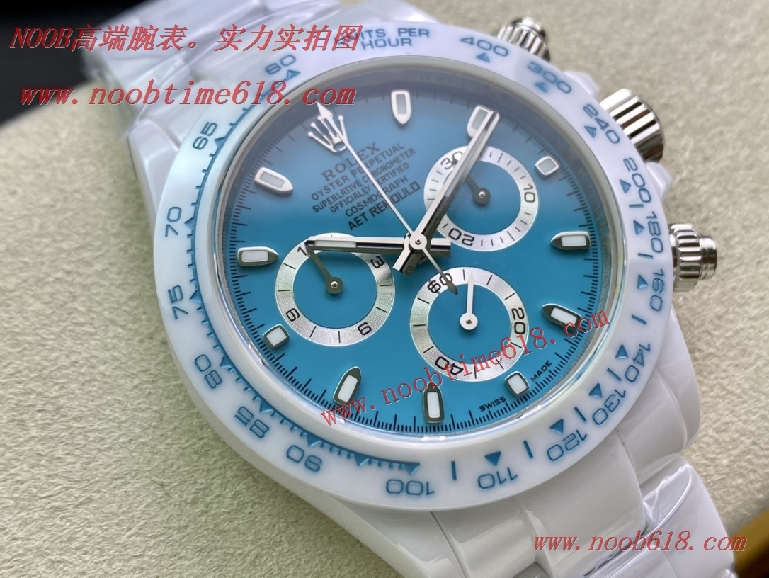 rolex DAYTONA N4130 NOOB廠N廠手錶勞力士迪通拿阿布扎比藍白陶瓷4130機芯頂級仿錶
