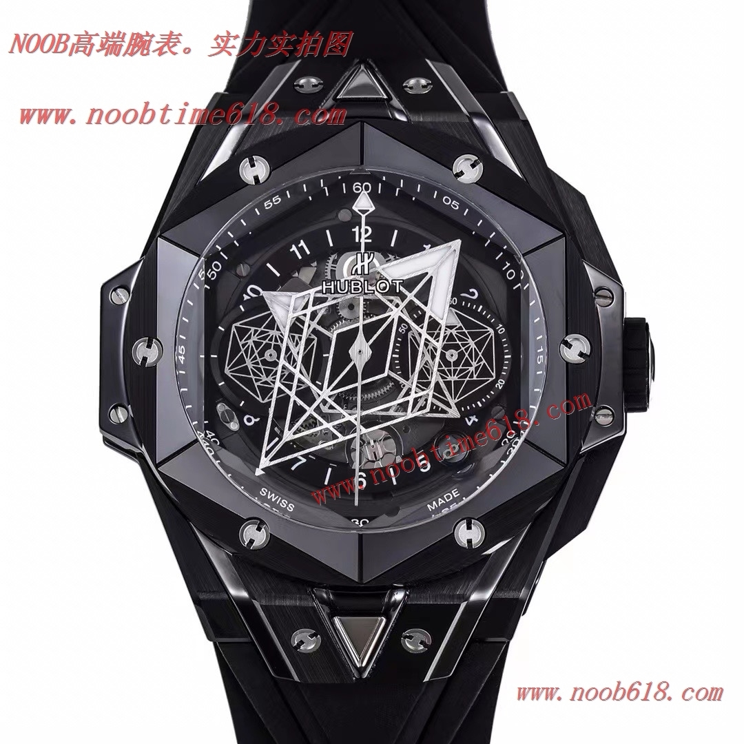 wholesale watch,臺灣仿錶,ZF陶瓷之王HUBLOT宇舶表全新Big Bang Sang Bleu II刺青二代腕表香港仿錶