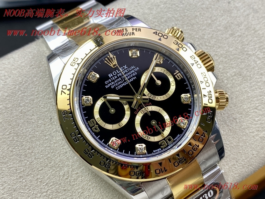 臺灣網拍仿錶,仿錶,BT factory rolex DAYTONA 4130勞力士迪通拿型號116503間黃金款仿錶