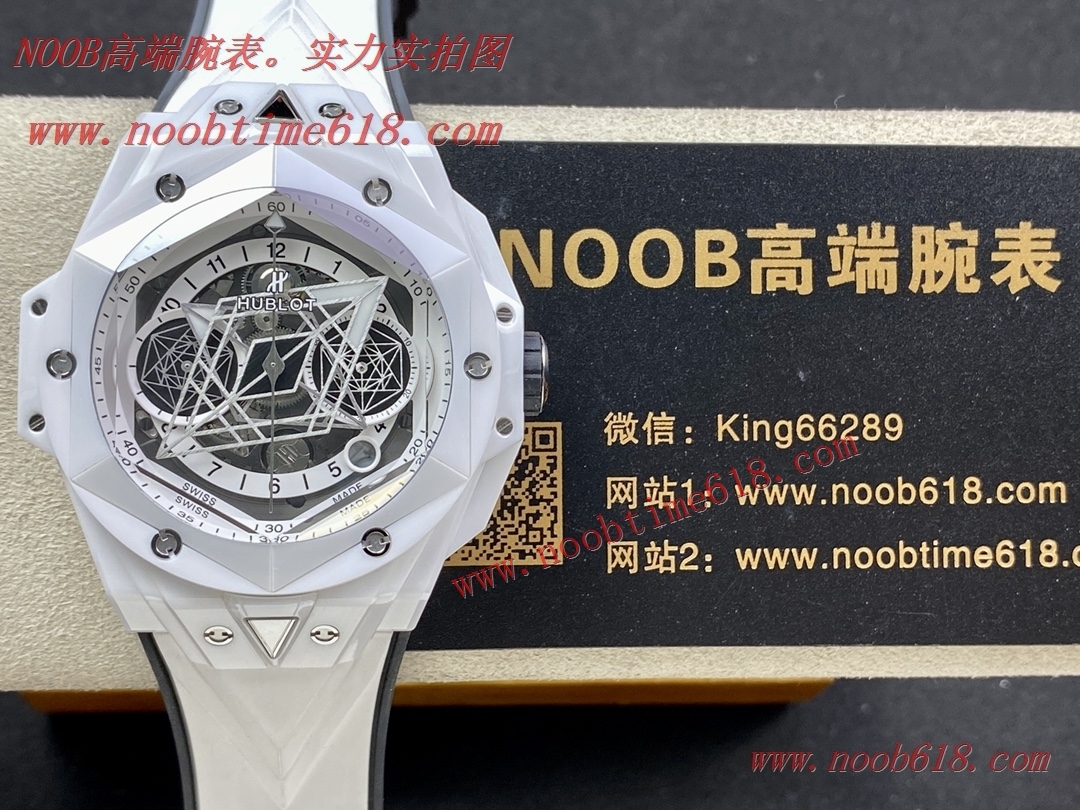 手錶貨源,批發代發手錶,ZF陶瓷之王HUBLOT宇舶表全新Big Bang Sang Bleu II刺青二代腕表仿錶