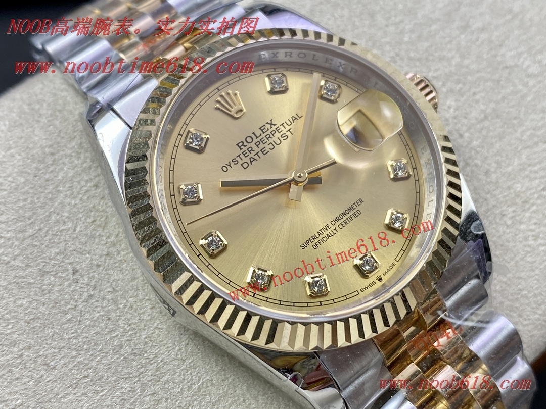 包金表18K金手錶GM廠36mm五珠鋼帶日誌V2版 3235一體機V3包金系列仿錶