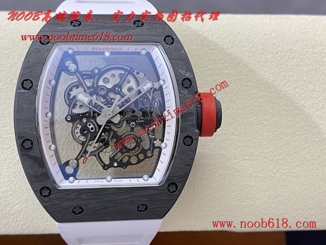 香港仿錶,BBR facfactory理查德米勒RM055一體機芯超輕NTPT全碳纖維腕表瑞士仿錶