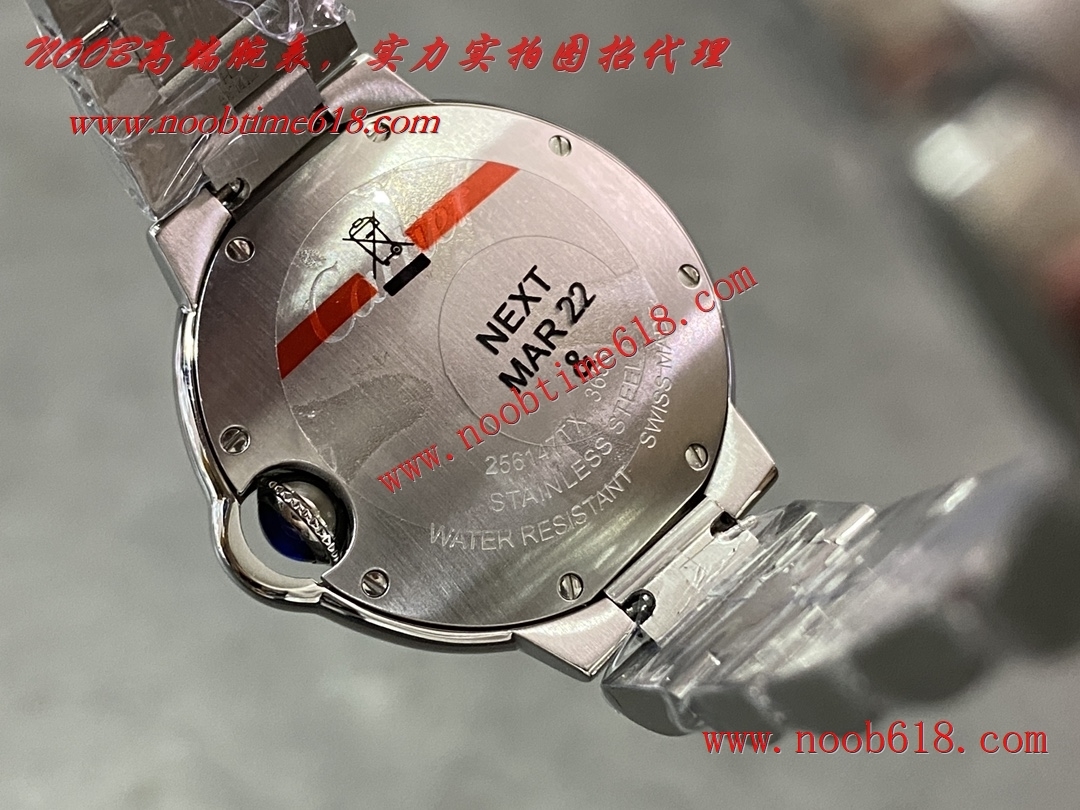 改裝私人定制手錶莫桑鑽石圈藍氣球33mm石英機芯仿錶