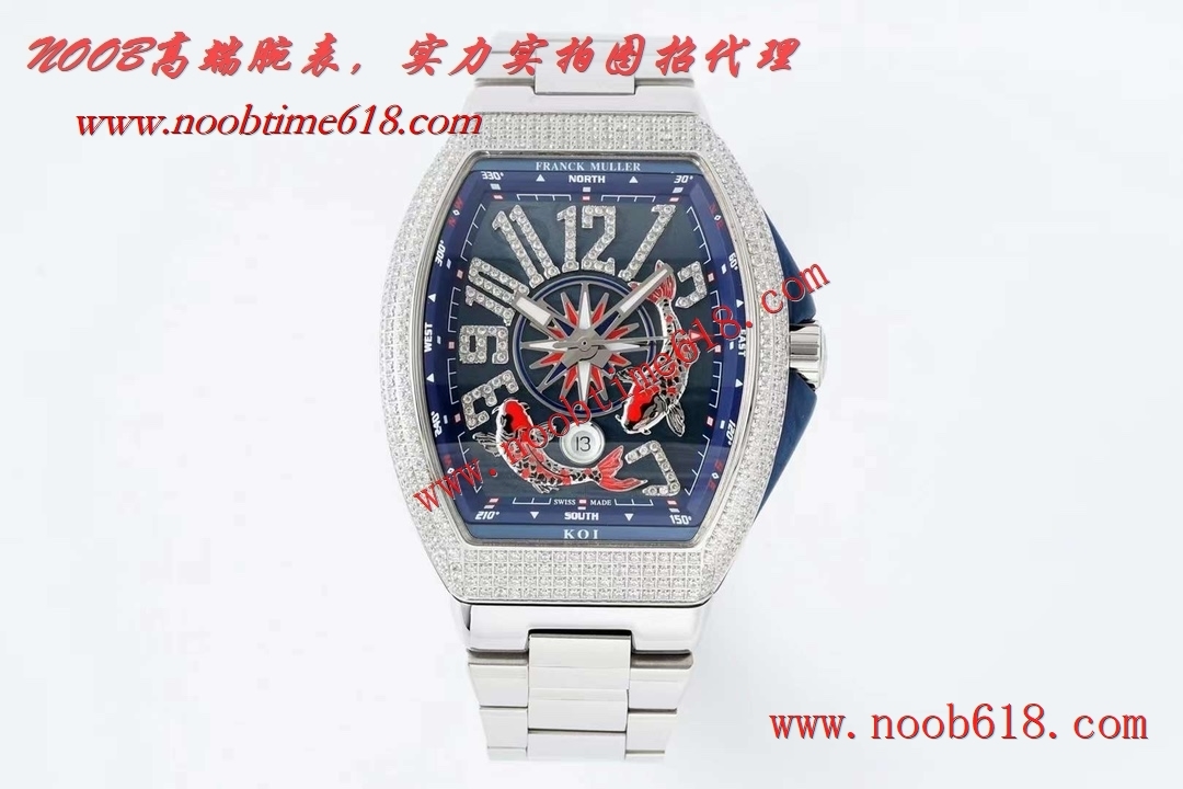 香港複刻錶,全新ABF法穆蘭藍遊艇v45新款鋼帶款仿錶