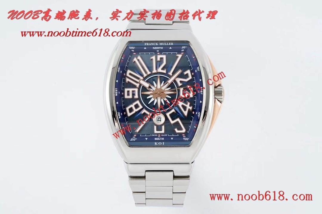 香港複刻錶,全新ABF法穆蘭藍遊艇v45新款鋼帶款仿錶