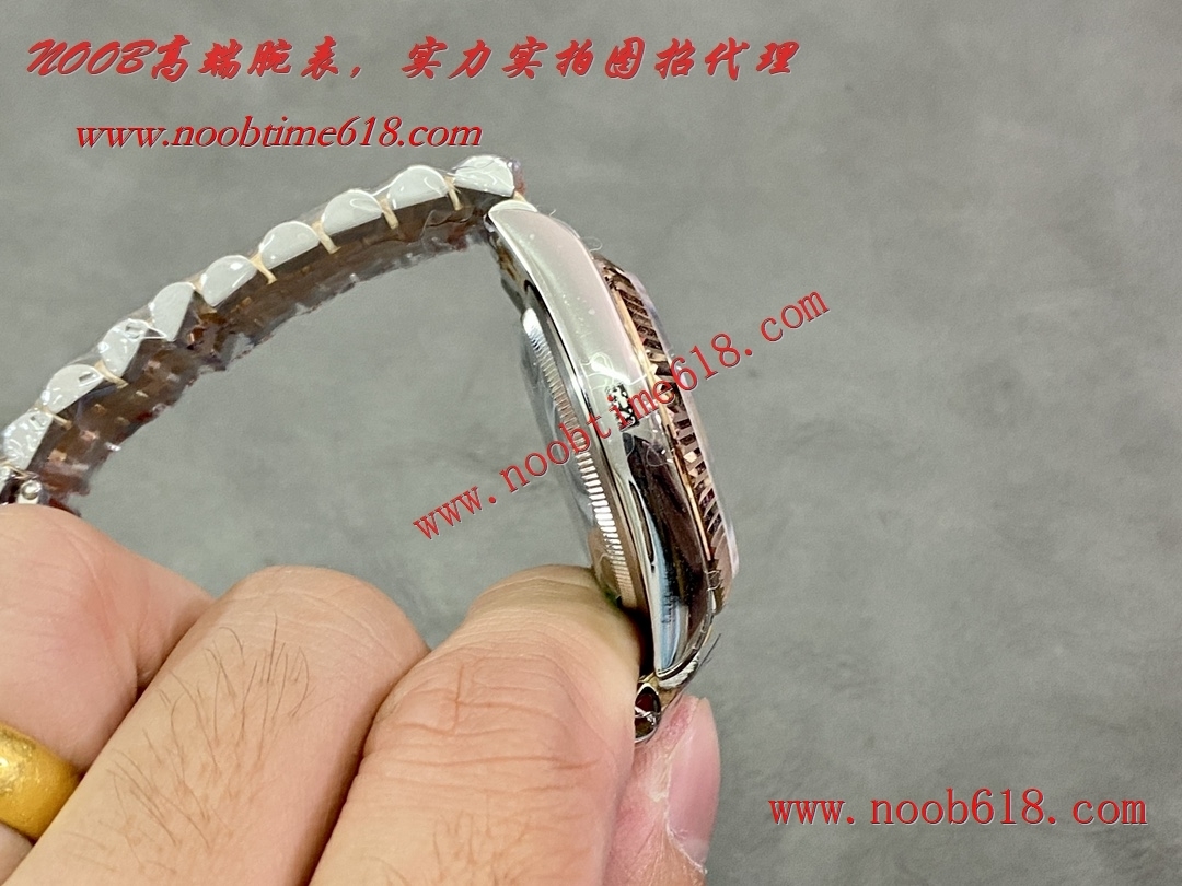 包金手錶GM廠勞力士36mm五珠鋼帶日誌V2版3235一體機V3包金系列瑞士仿錶