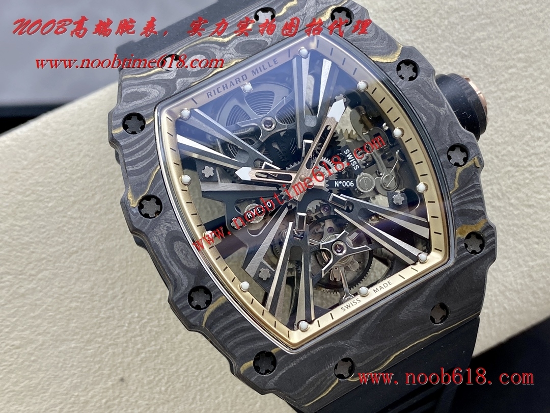 精仿錶,理查德RM12陀飛輪獨家的複合材料Gold Carbon TPT金碳纖維製作瑞士仿錶