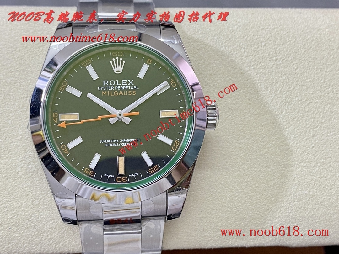 香港瑞士仿錶,GMF勞力士閃電綠玻璃3131機芯904精鋼精仿手錶