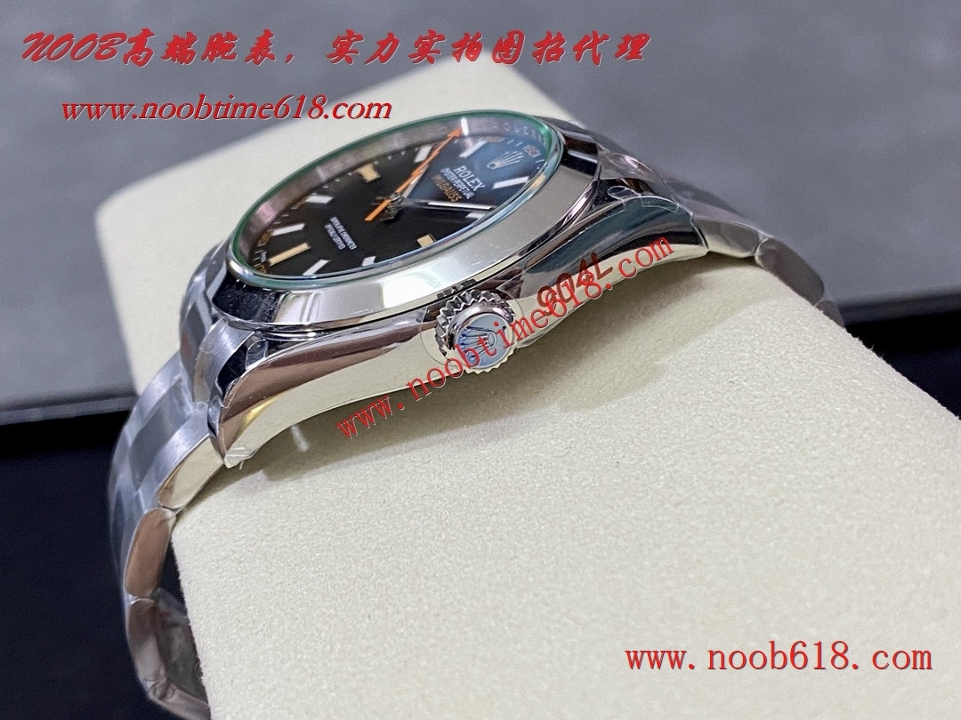 香港瑞士仿錶,GMF勞力士閃電綠玻璃3131機芯904精鋼精仿手錶