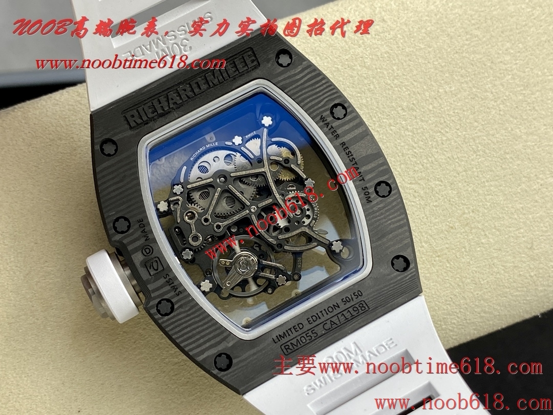 BBR factory理查德米勒超輕NTPT全碳纖維腕表RM055一體機芯仿錶